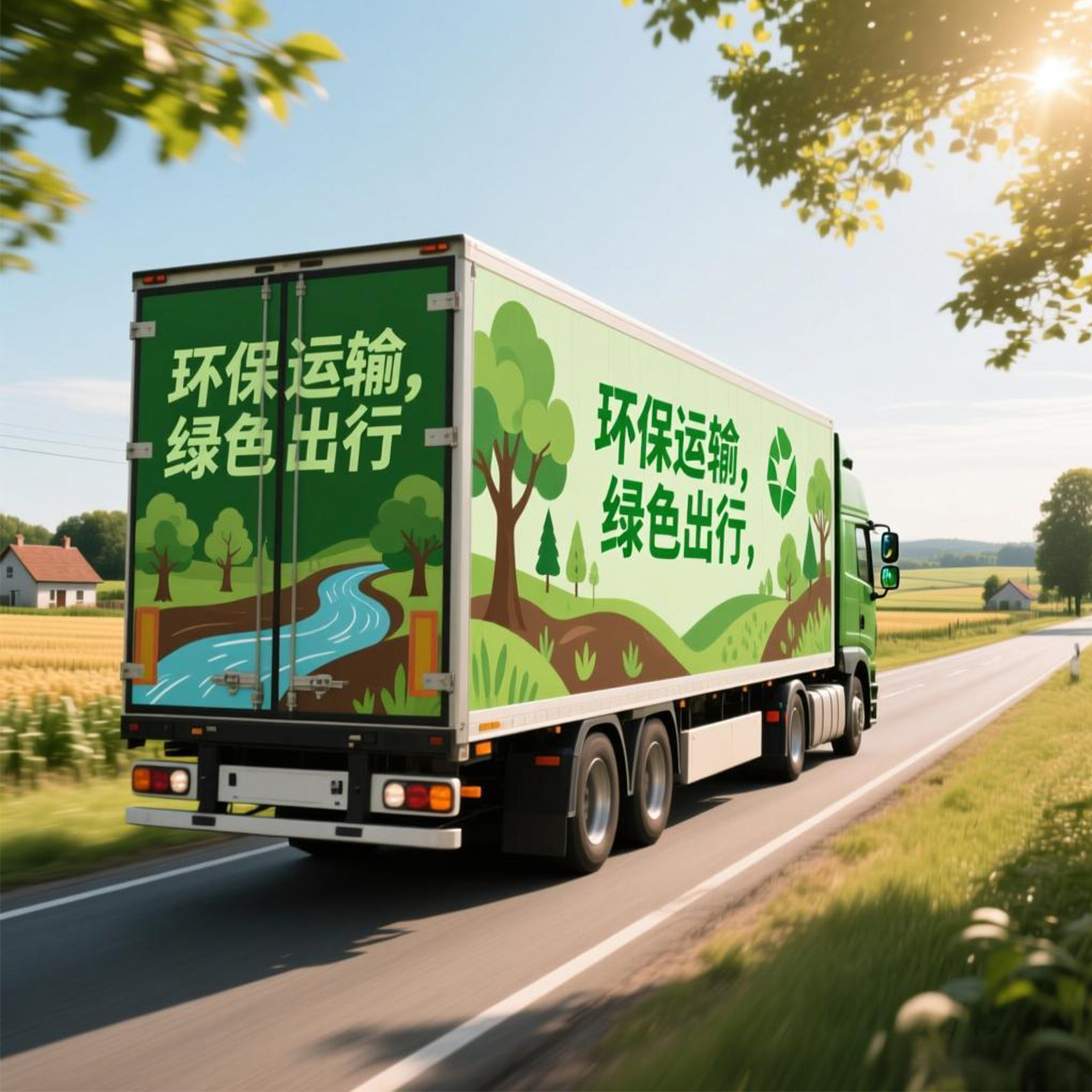 重庆天贝车身广告：环保运输、绿色出行的货车车身广告专家